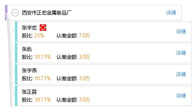 西安市正宏金屬制品廠 工商信息 信用報(bào)告 財(cái)務(wù)報(bào)表 電話地址查詢 天眼查