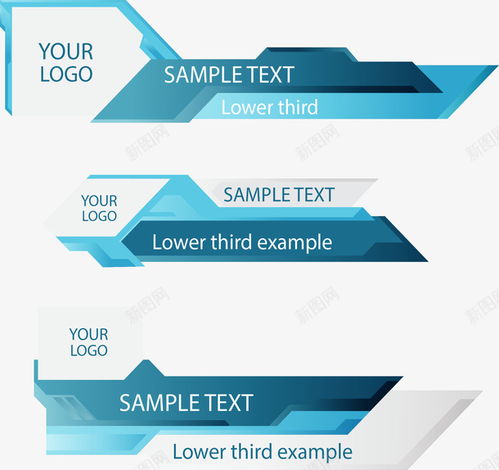 商務藍色廣告牌矢量圖 頁面網頁 平面電商 創意素材 橫幅廣告素材